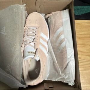 Adidas VL Court 2.0 Wonder Quartz Pink Womens Athletic Sneakers Sz 11